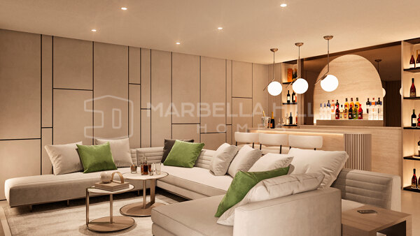 Zeitgenössische Luxusvillen mit Panoramameerblick in La Quinta, Marbella