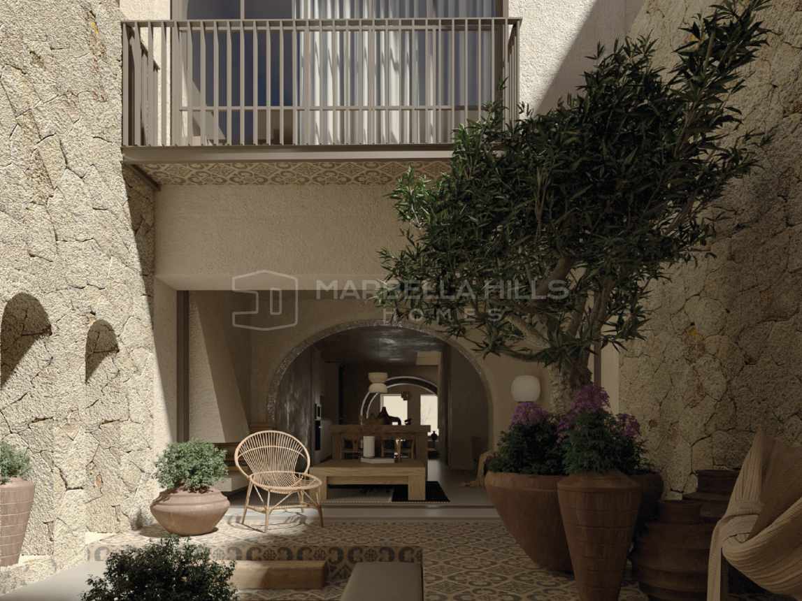 Architectural Investment Opportunity in Estepona Old Town with Rooftop Pool and Approved Project