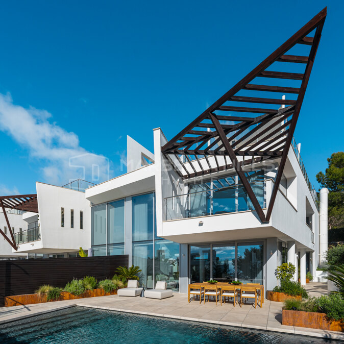 Villa contemporaine de luxe avec vue mer à Meisho Hills, Golden Mile de Marbella