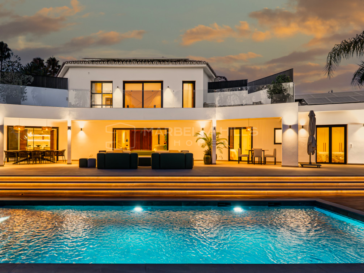 Luxury Sea View Villa in Nagüeles Marbella | Contemporary Residence on the Golden Mile