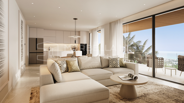 Viviendas modernas de 3 dormitorios con vistas panorámicas al mar en Buenavista, Mijas