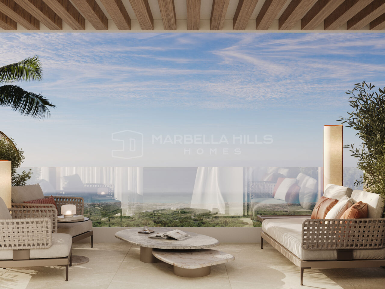 Résidences modernes de 3 chambres avec vues panoramiques sur la mer à Buenavista, Mijas