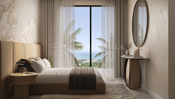 Áticos contemporáneos de 3 dormitorios con vistas panorámicas al mar en Buenavista, Mijas
