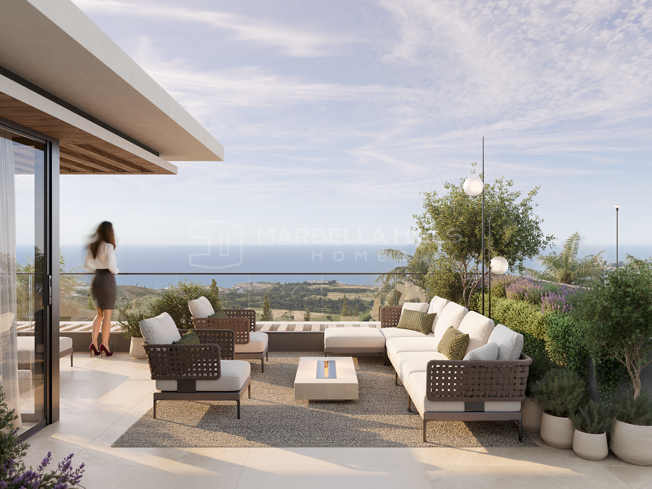 Penthouse contemporain de 3 chambres avec vues panoramiques sur la mer à Buenavista, Mijas