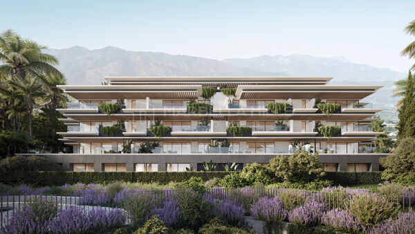 Residencias contemporáneas de 2 dormitorios con vistas al mar en Buenavista, Mijas
