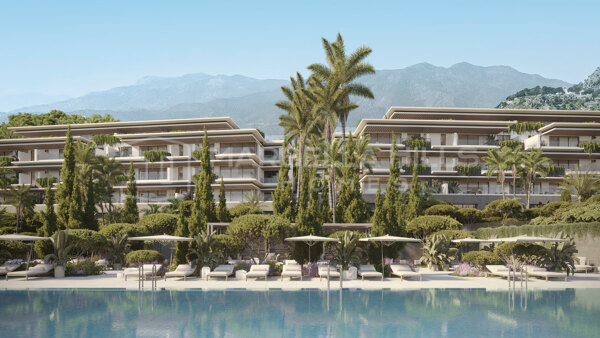 Residencias contemporáneas de 2 dormitorios con vistas al mar en Buenavista, Mijas