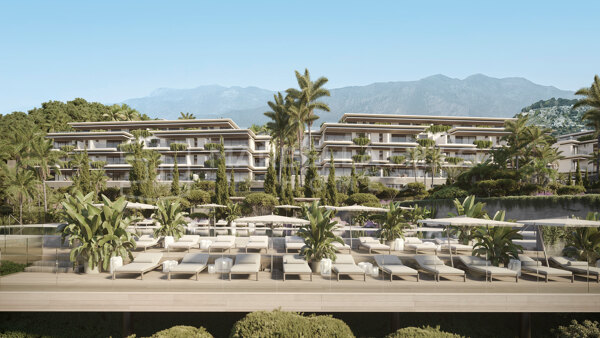 Residencias contemporáneas de 2 dormitorios con vistas al mar en Buenavista, Mijas