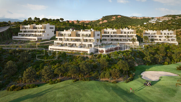 Nuevos Apartamentos Contemporáneos de 3 Dormitorios con Jardín en Venta en La Cala de Mijas – Vistas al Mar, al Golf y Estilo de Vida de Resort