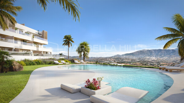 Nuevos Apartamentos Contemporáneos de 3 Dormitorios con Jardín en Venta en La Cala de Mijas – Vistas al Mar, al Golf y Estilo de Vida de Resort