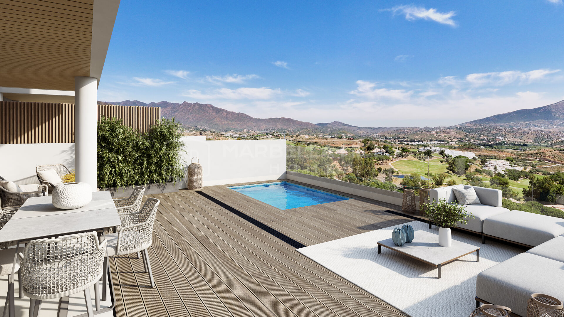 Nuevos Apartamentos Contemporáneos de 3 Dormitorios con Jardín en Venta en La Cala de Mijas – Vistas al Mar, al Golf y Estilo de Vida de Resort