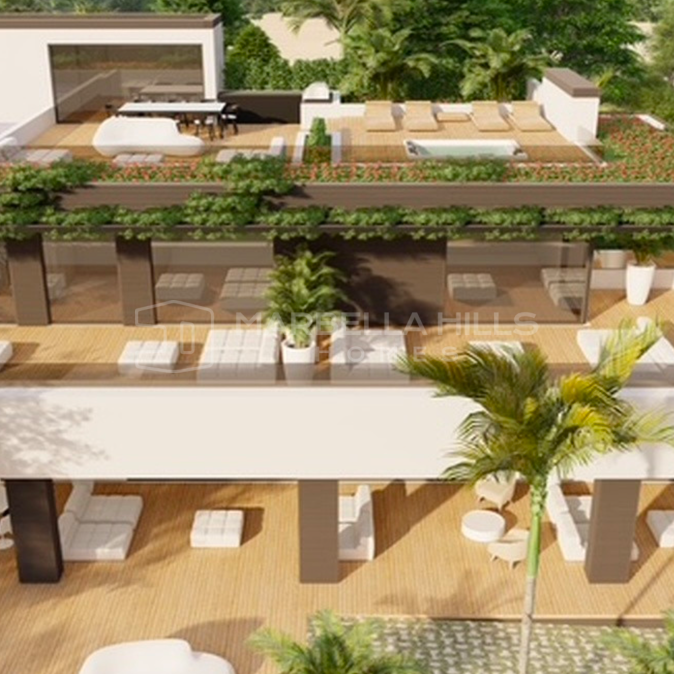 Beachfront Plot with Project and License in Rancho Park, Marbella East