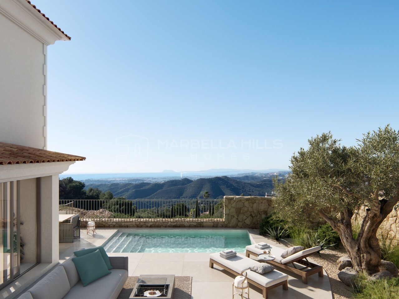 Villas de luxe de 3-4 chambres avec vues panoramiques sur la mer et le lac dans les collines d’Istán, Marbella