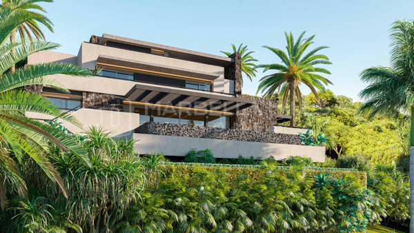 New Contemporary Sea View Villa for Sale in El Rosario, Marbella East