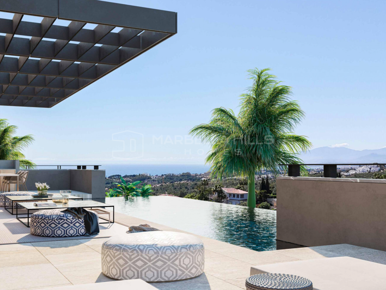 New Contemporary Sea View Villa for Sale in El Rosario, Marbella East
