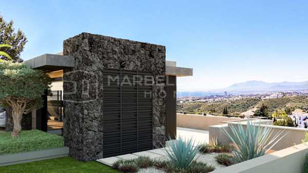 New Contemporary Sea View Villa for Sale in El Rosario, Marbella East