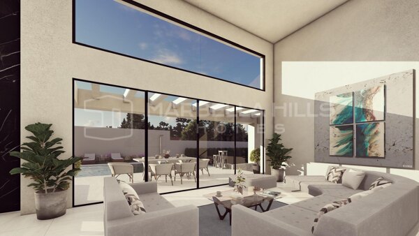 Villa moderna de lujo con vistas panorámicas al mar en Valle Romano, Estepona