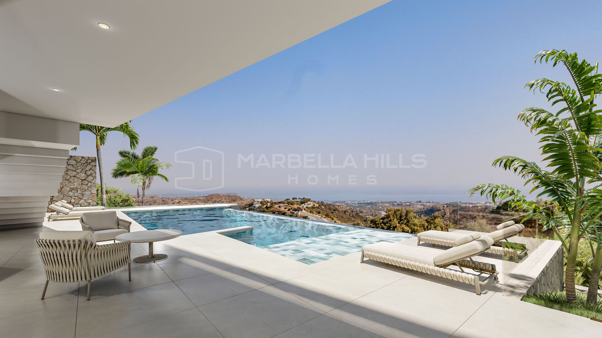Villa de luxe contemporaine avec vues panoramiques sur la mer et la montagne à Monte Mayor, Benahavís
