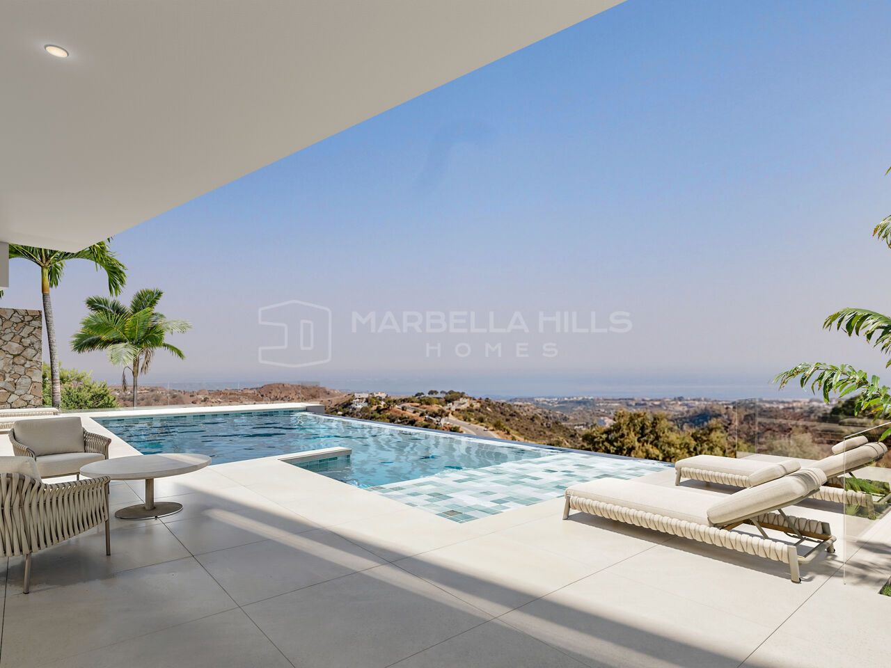 Villa de luxe contemporaine avec vues panoramiques sur la mer et la montagne à Monte Mayor, Benahavís