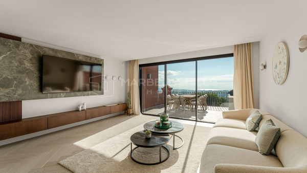 Penthouse Duplex à Vendre à Monte Halcones, Benahavís avec Vue Panoramique sur la Mer
