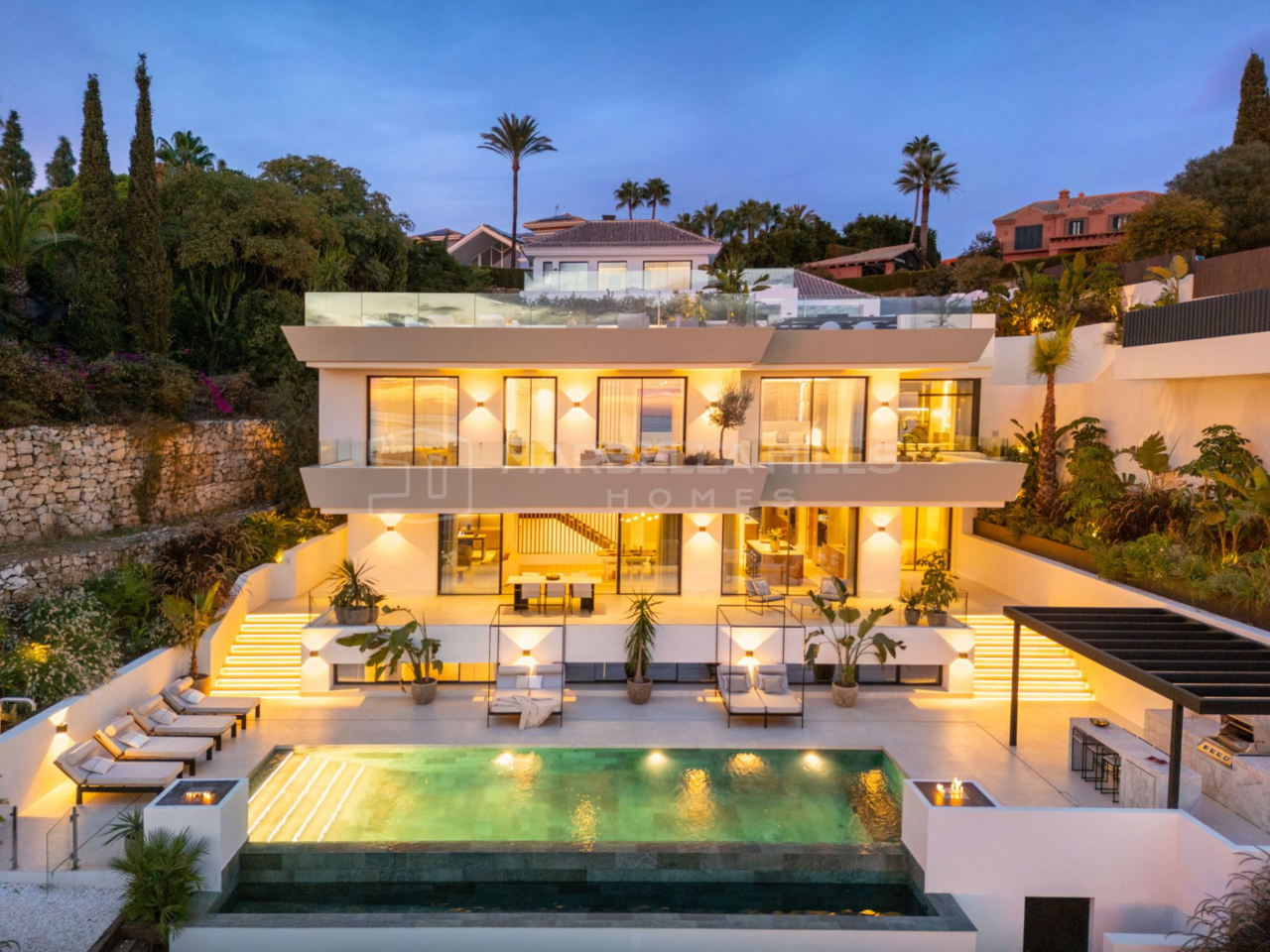 Luxury Sea View Villa for Sale in Elviria Marbella East – Contemporary Designer Residence Near Marbella Beaches