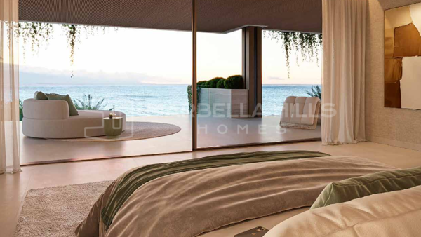 Villas en première ligne de plage à vendre à Estepona avec piscine privée, spa et vue sur la mer
