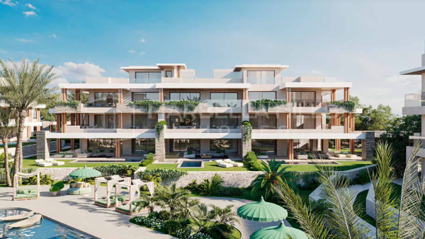 Villas en première ligne de plage à vendre à Estepona avec piscine privée, spa et vue sur la mer