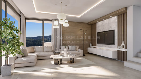 Off-plan contemporary villa with infinity pool and sea views in Monte Mayor, Benahavís