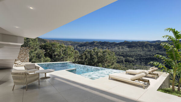 Off-plan contemporary villa with infinity pool and sea views in Monte Mayor, Benahavís