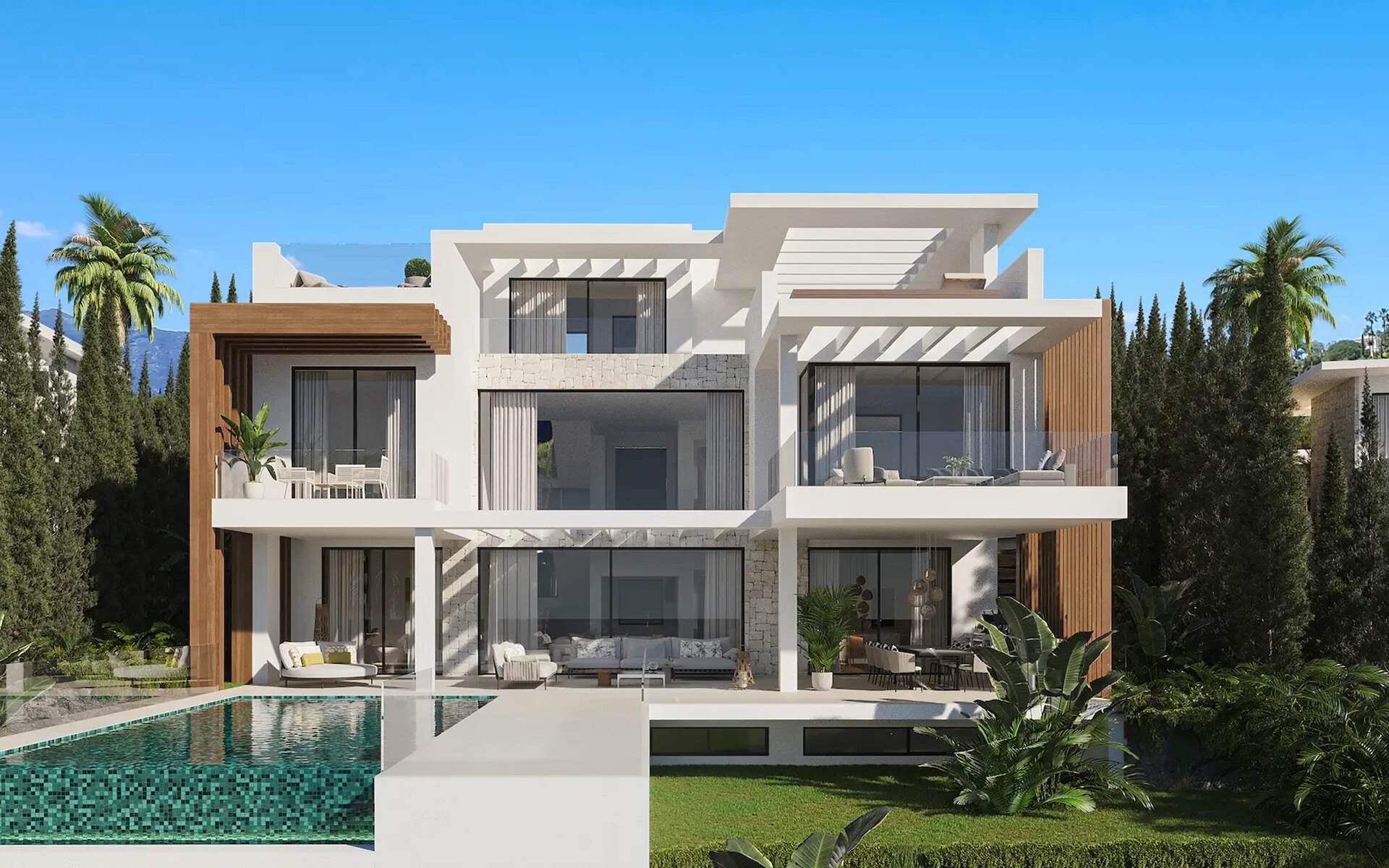 Luxury villas in a tranquil setting