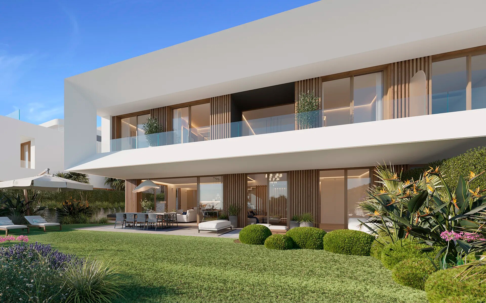Boutique style homes in a golf setting