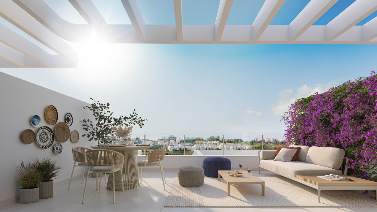 Bahía, luxury residences integrated in Nature by the golf in Mijas