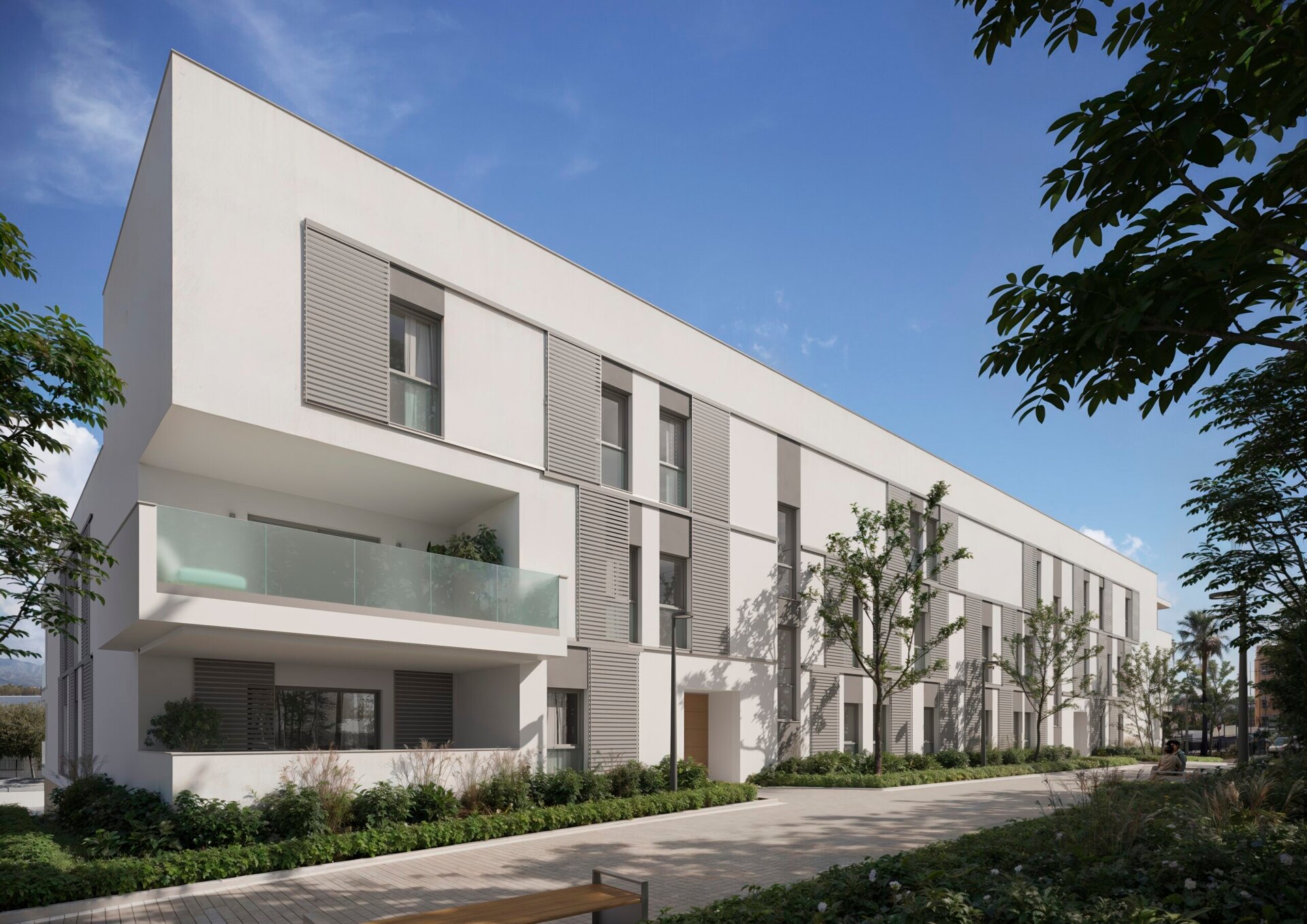 Zinnia, modern apartments in an urban setting with sea views in San Pedro de Alcántara.