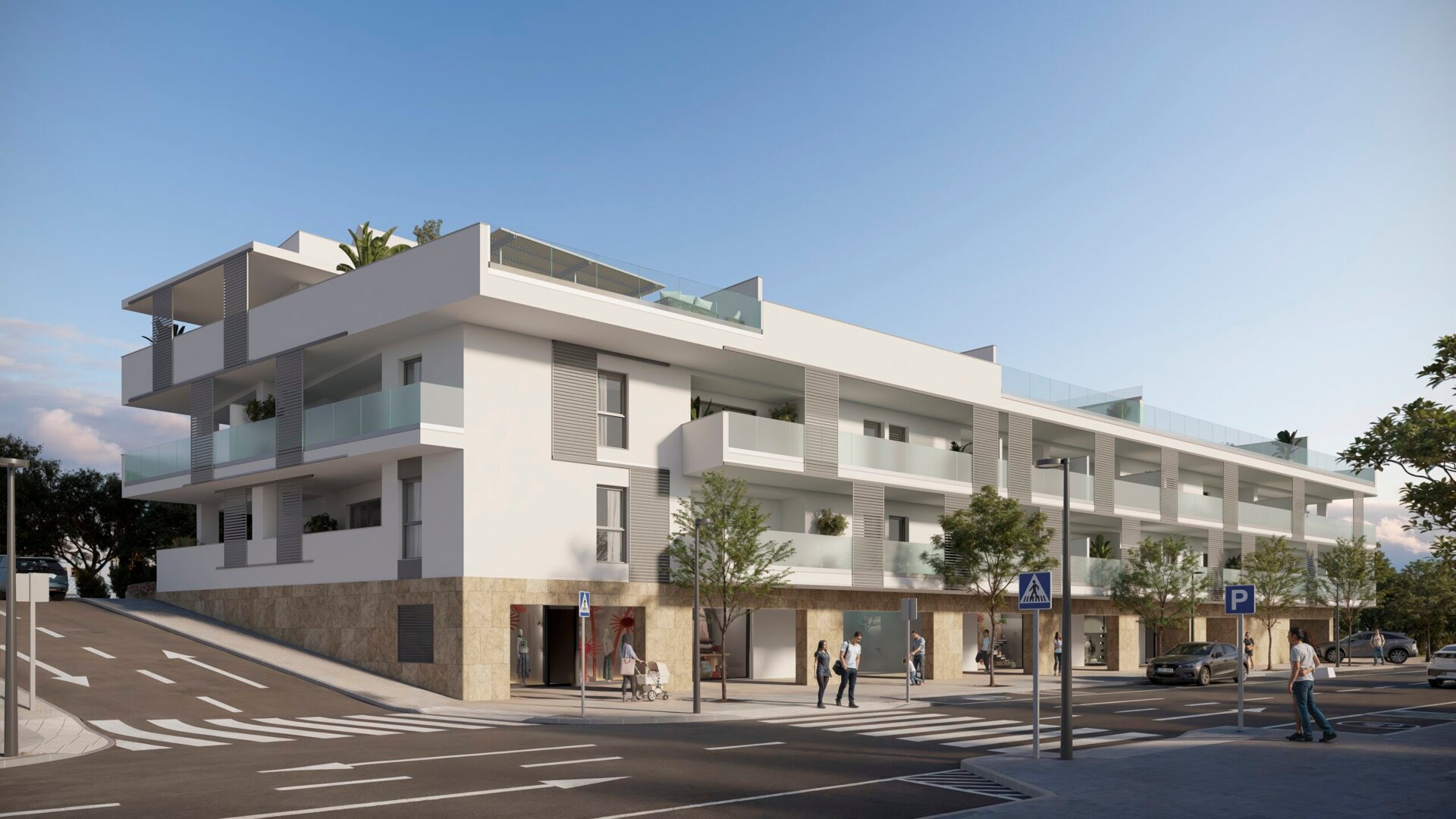 Zinnia, modern apartments in an urban setting with sea views in San Pedro de Alcántara.