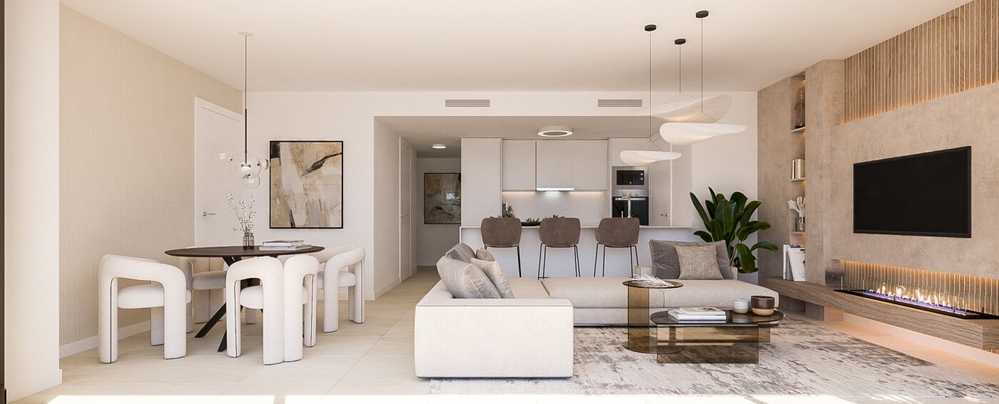 Idyllic, comfort living in modern apartments in Estepona Golf