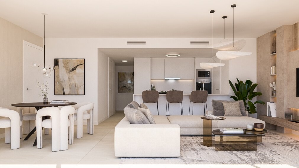Idyllic, comfort living in modern apartments in Estepona Golf