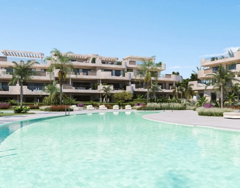Idyllic, vida de comfort en modernos apartamentos en Estepona Golf
