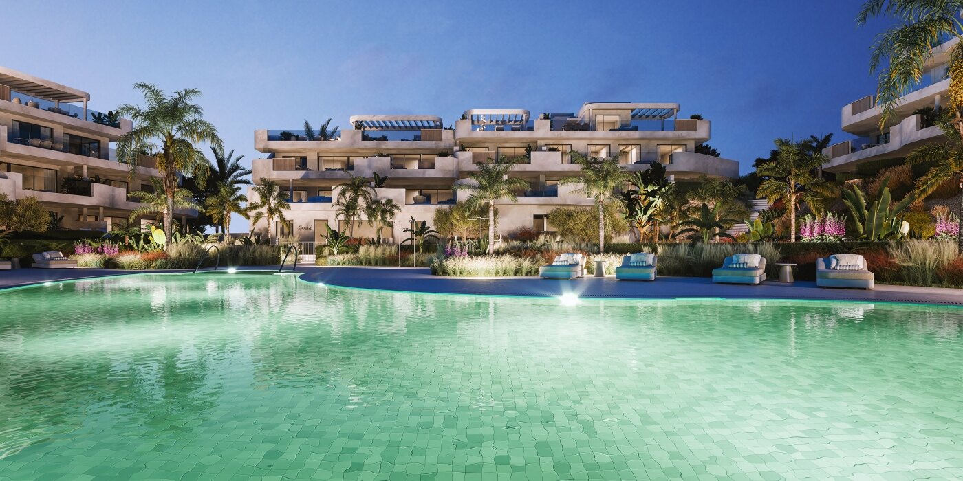 Idyllic, comfort living in modern apartments in Estepona Golf