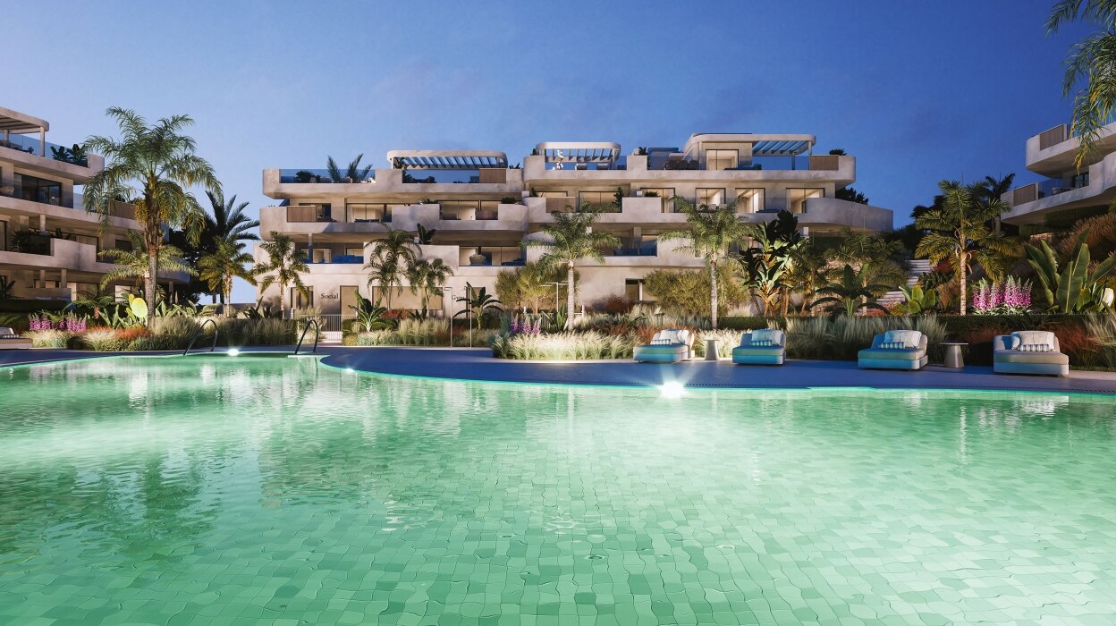 Idyllic, comfort living in modern apartments in Estepona Golf