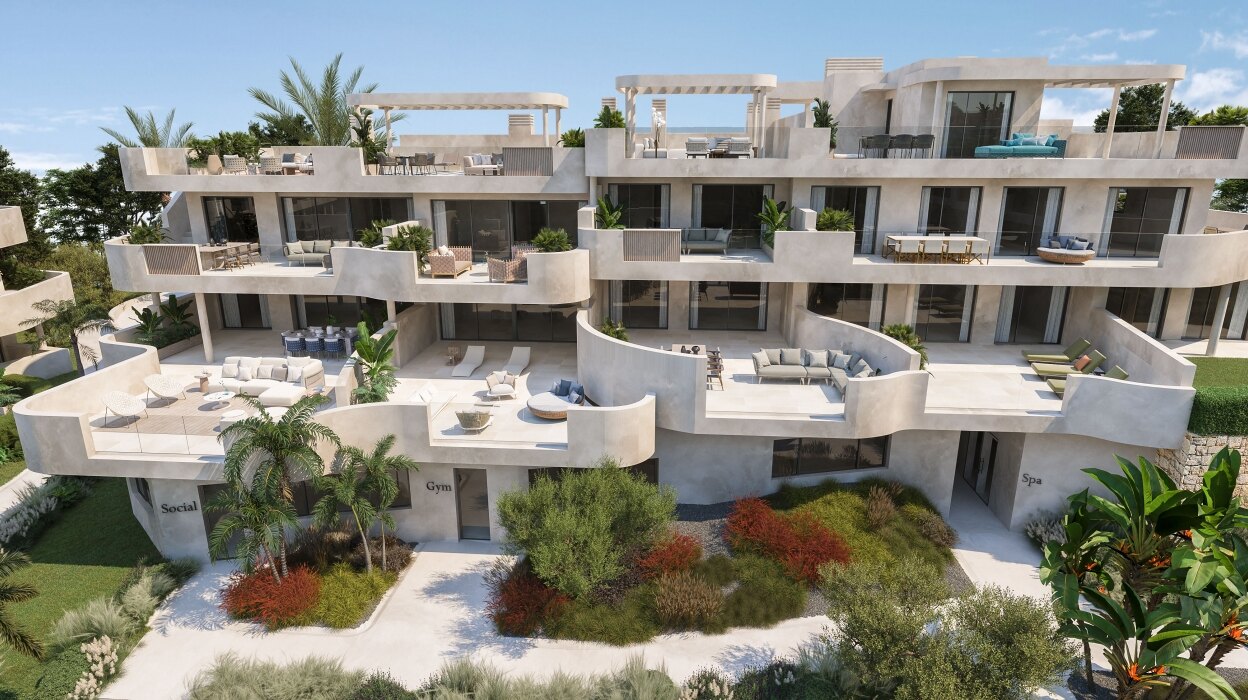 Idyllic, comfort living in modern apartments in Estepona Golf