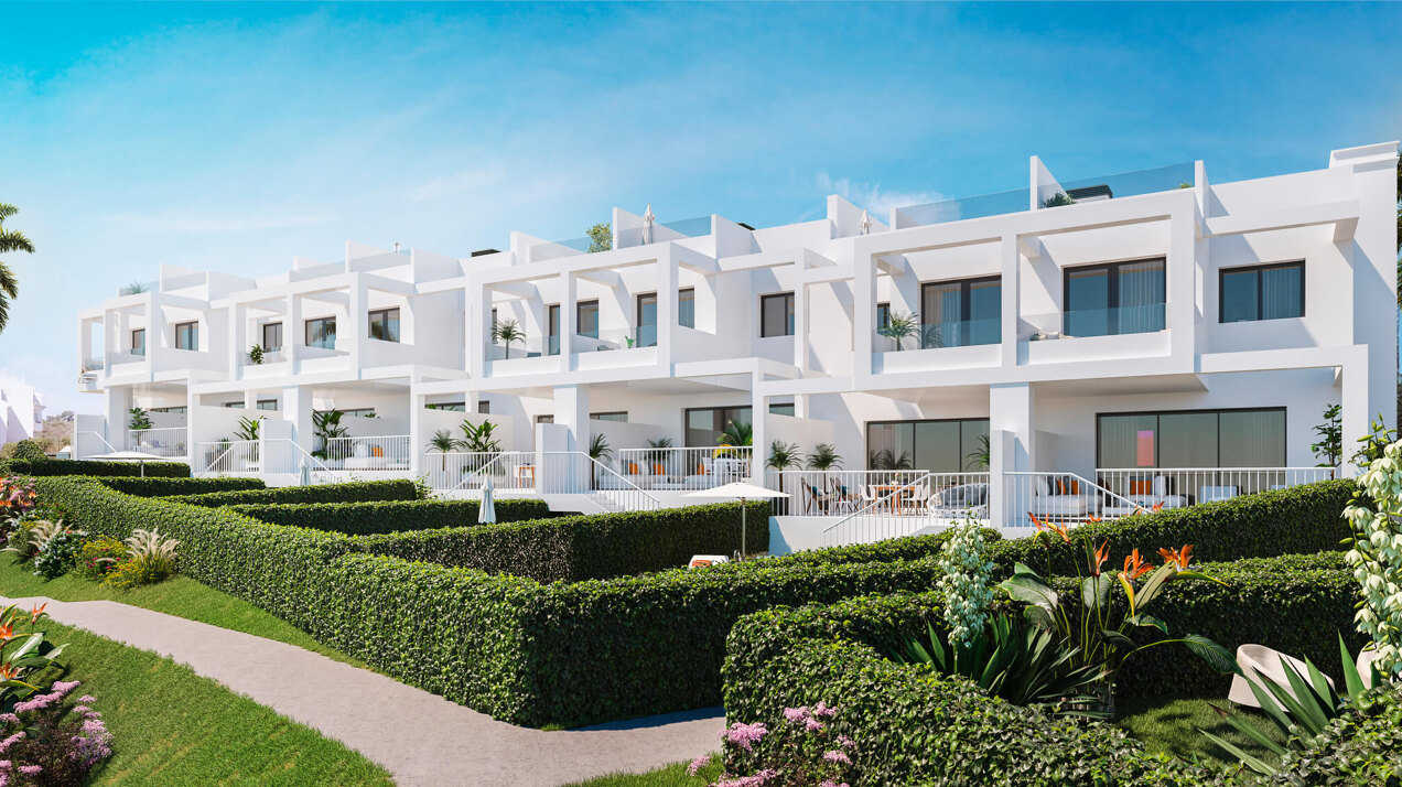 Golden View II, contemporary style townhouses in Manilva
