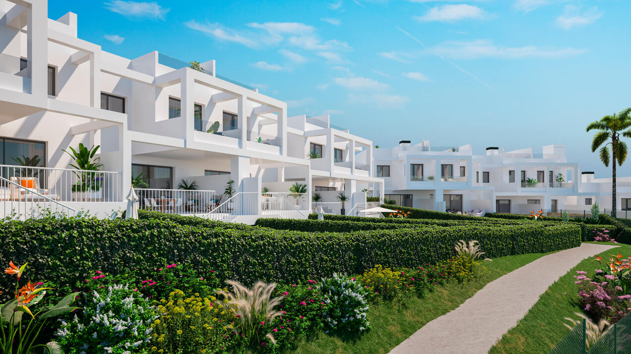 Golden View II, contemporary style townhouses in Manilva