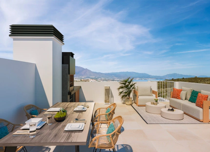 Golden View II, contemporary style townhouses in Manilva
