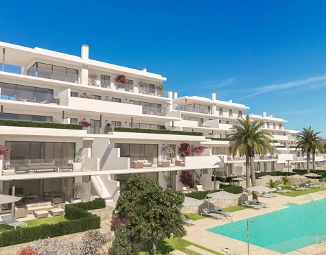 Las Terrazas de Cortesín Bon Air, modernos apartamentos y áticos en la prestigiosa Finca Cortesín.
