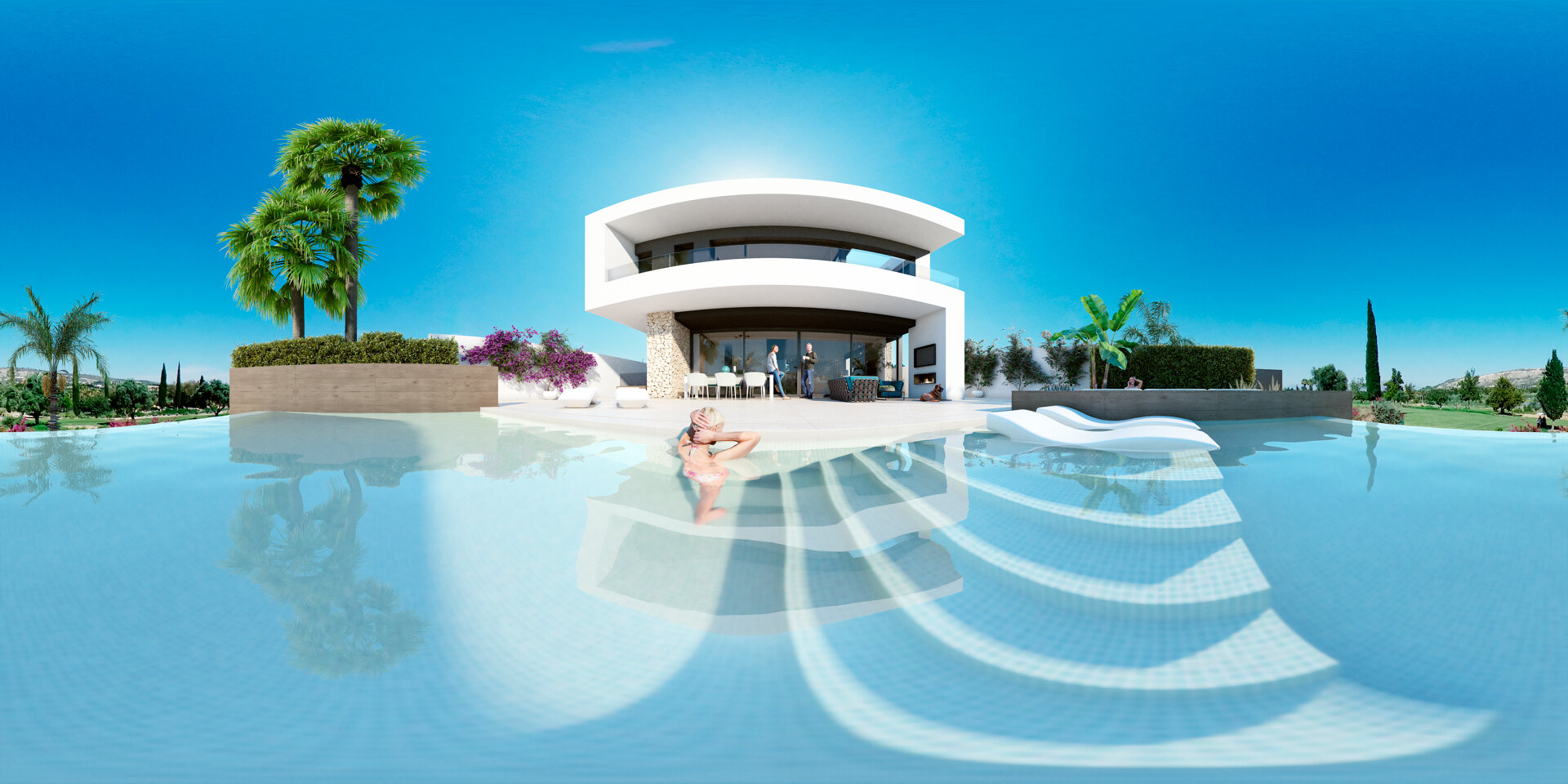 Villas Mustique and Aruba, exclusive homes next to the golf course at La Finca Resort