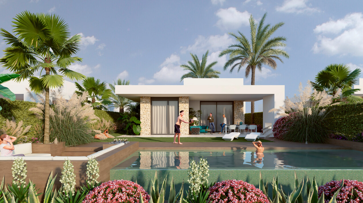 Villas Mustique and Aruba, exclusive homes next to the golf course at La Finca Resort
