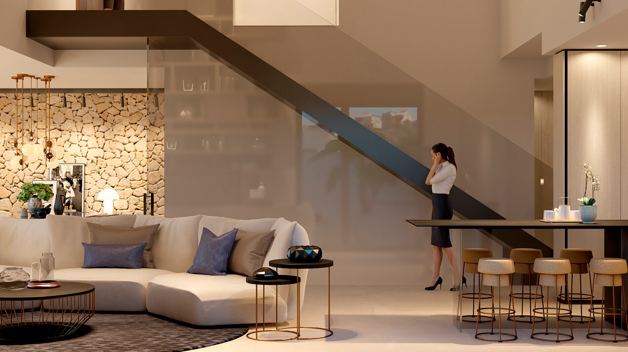Villas Mustique and Aruba, exclusive homes next to the golf course at La Finca Resort