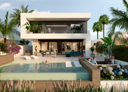 Villas Mustique y Aruba, viviendas exclusivas junt al golf en La Finca Resort