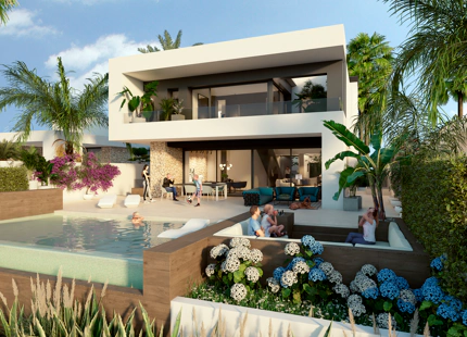 Villas Mustique y Aruba, viviendas exclusivas junt al golf en La Finca Resort