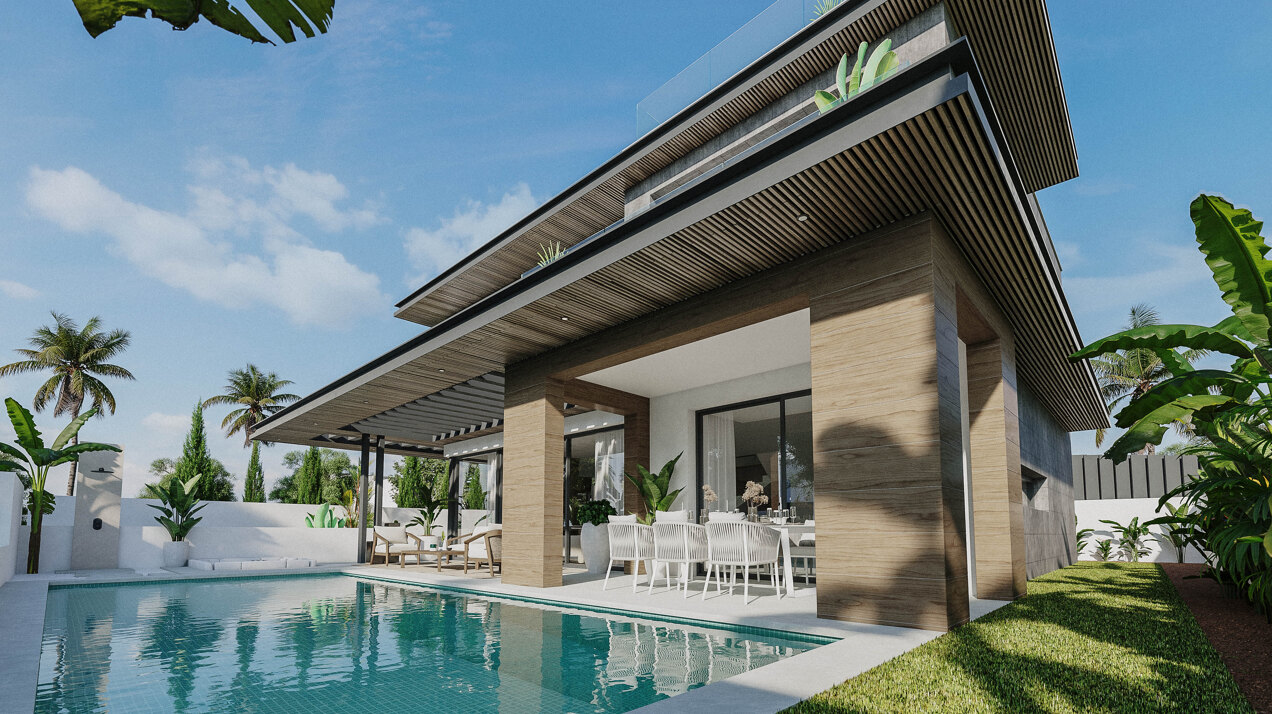Bali Villas, exclusivity, sustainability, and luxury services in the privileged area of La Cala de Mijas.