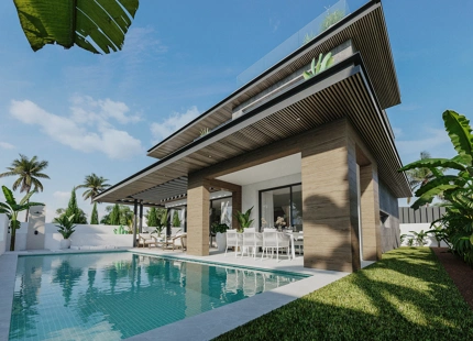 Bali Villas, exclusivity, sustainability, and luxury services in the privileged area of La Cala de Mijas.
